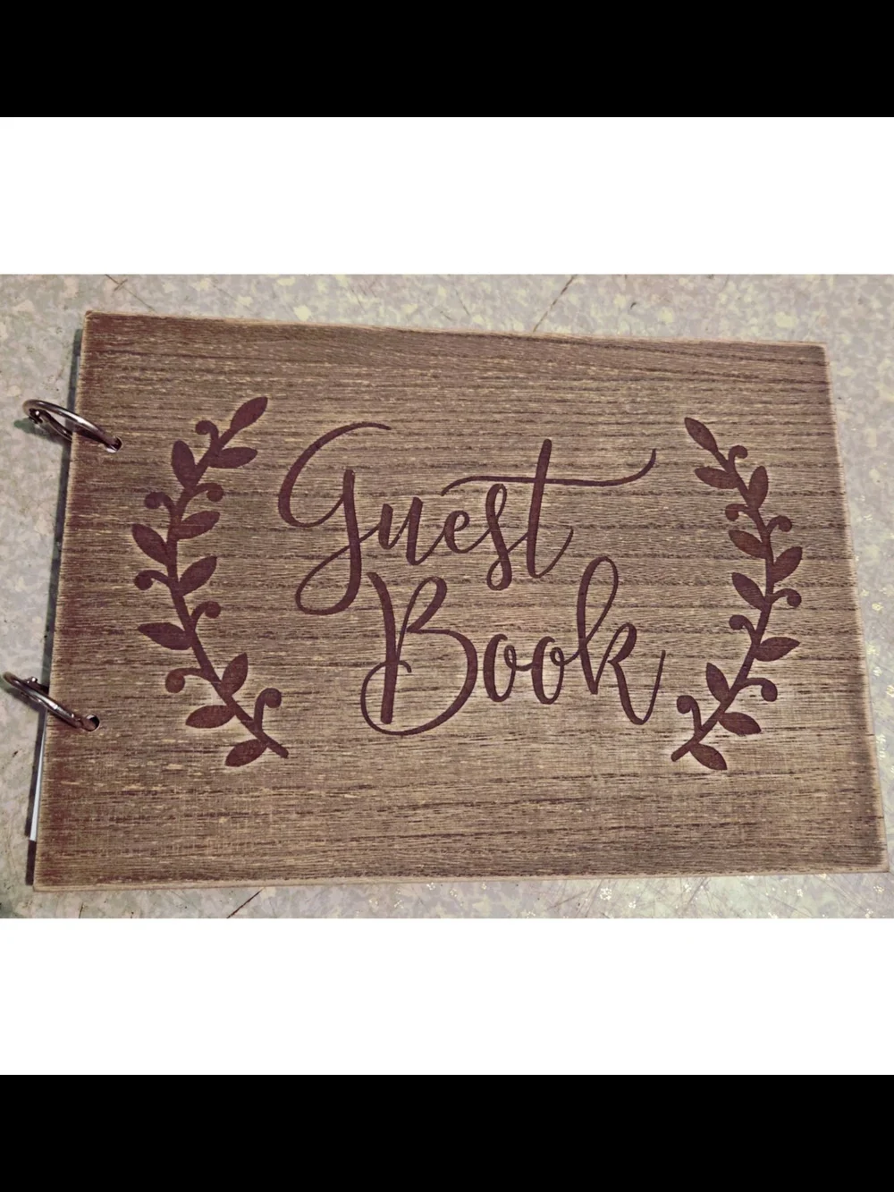 Rustic Wooden Guest Book